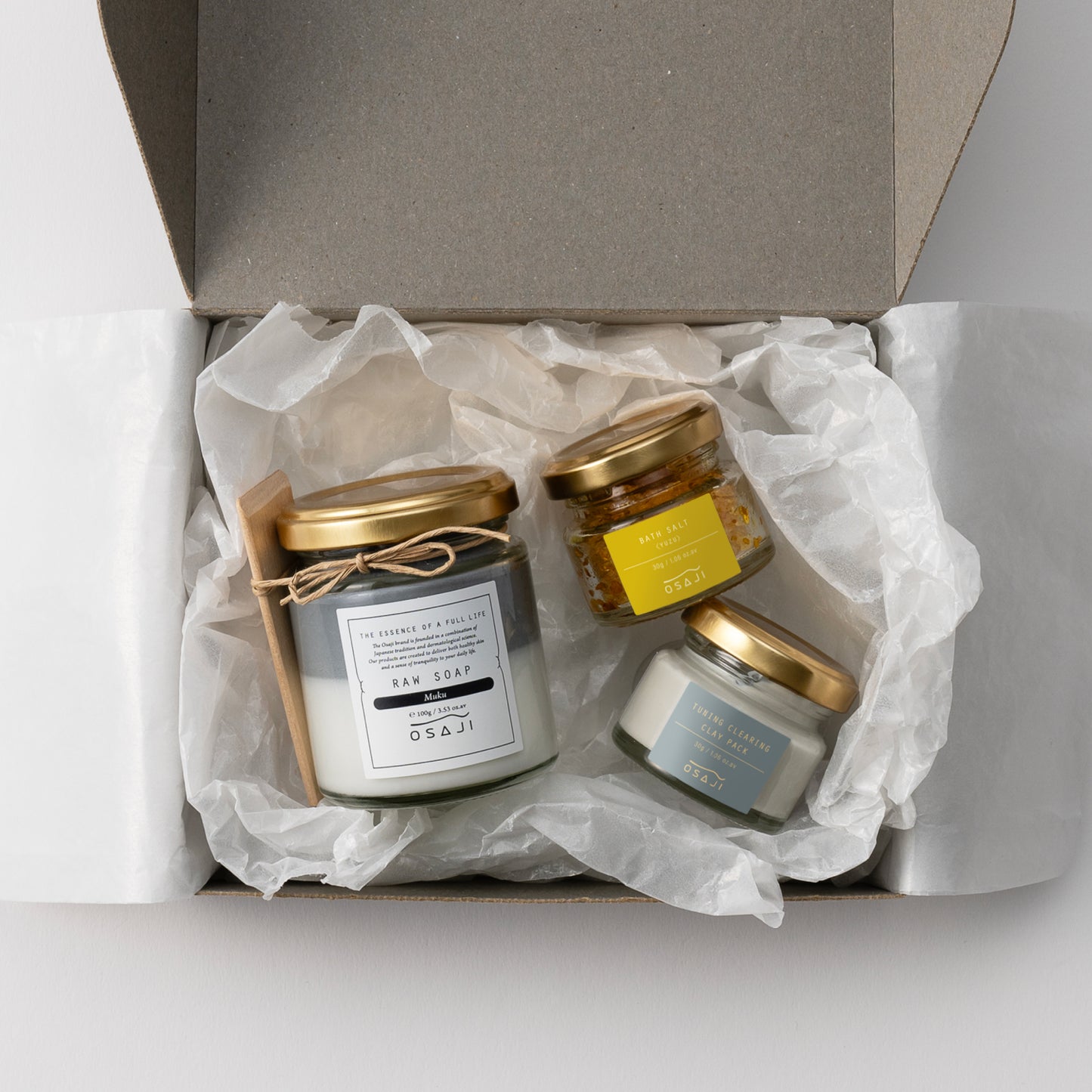 Favorite Gift Set (Raw Soap, Mini Clay Pack, Yuzu Bath Salt)